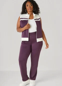 Striped Athletic Knit Joggers