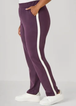 Striped Athletic Knit Joggers