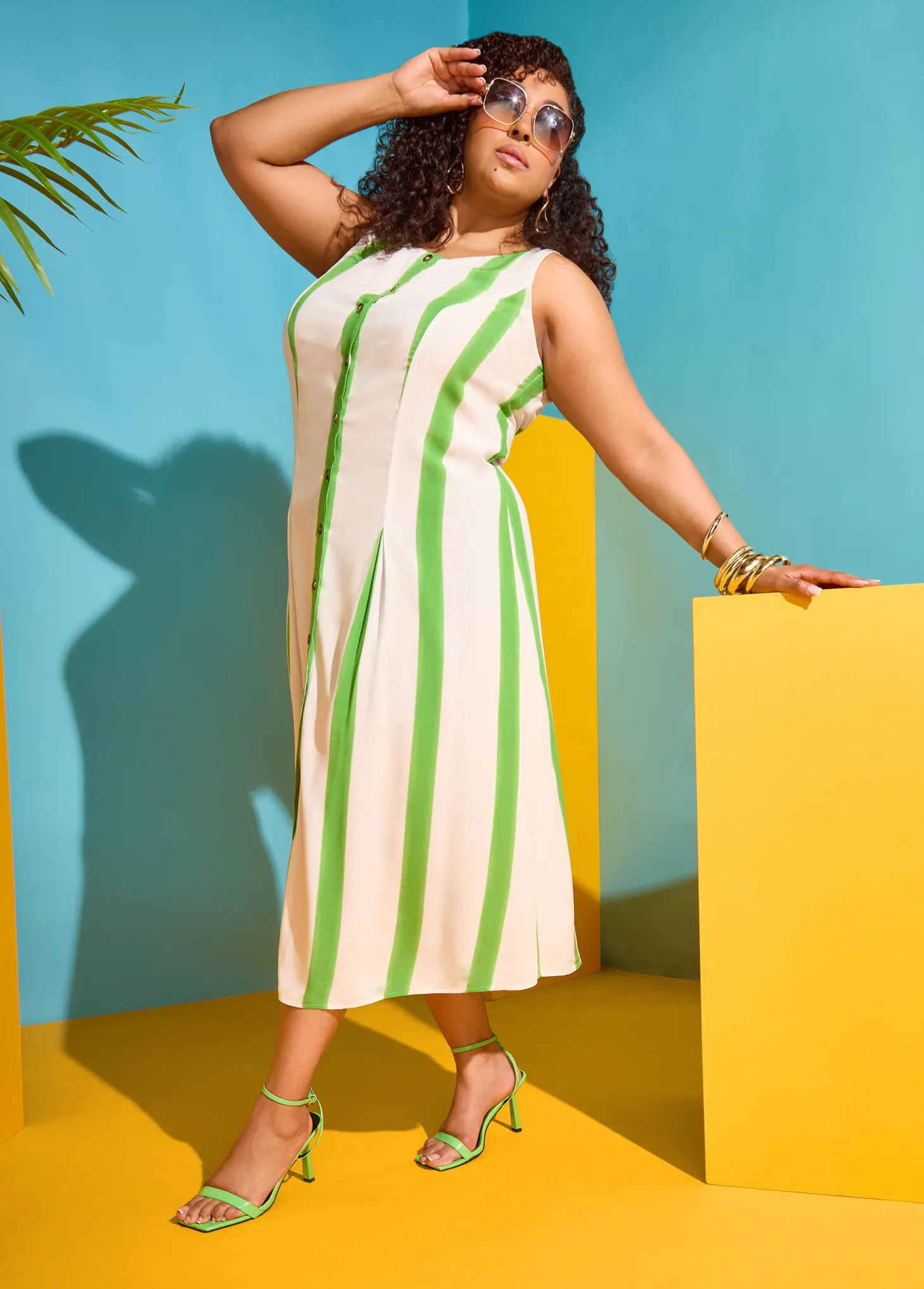 Striped Maxi Shirtdress