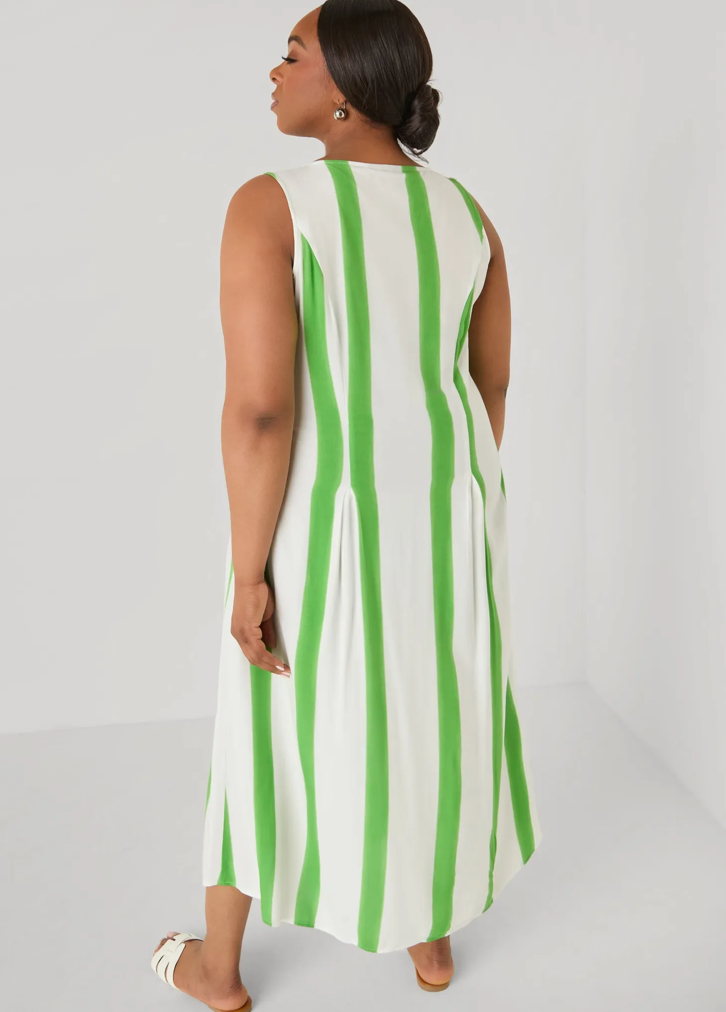 Striped Maxi Shirtdress