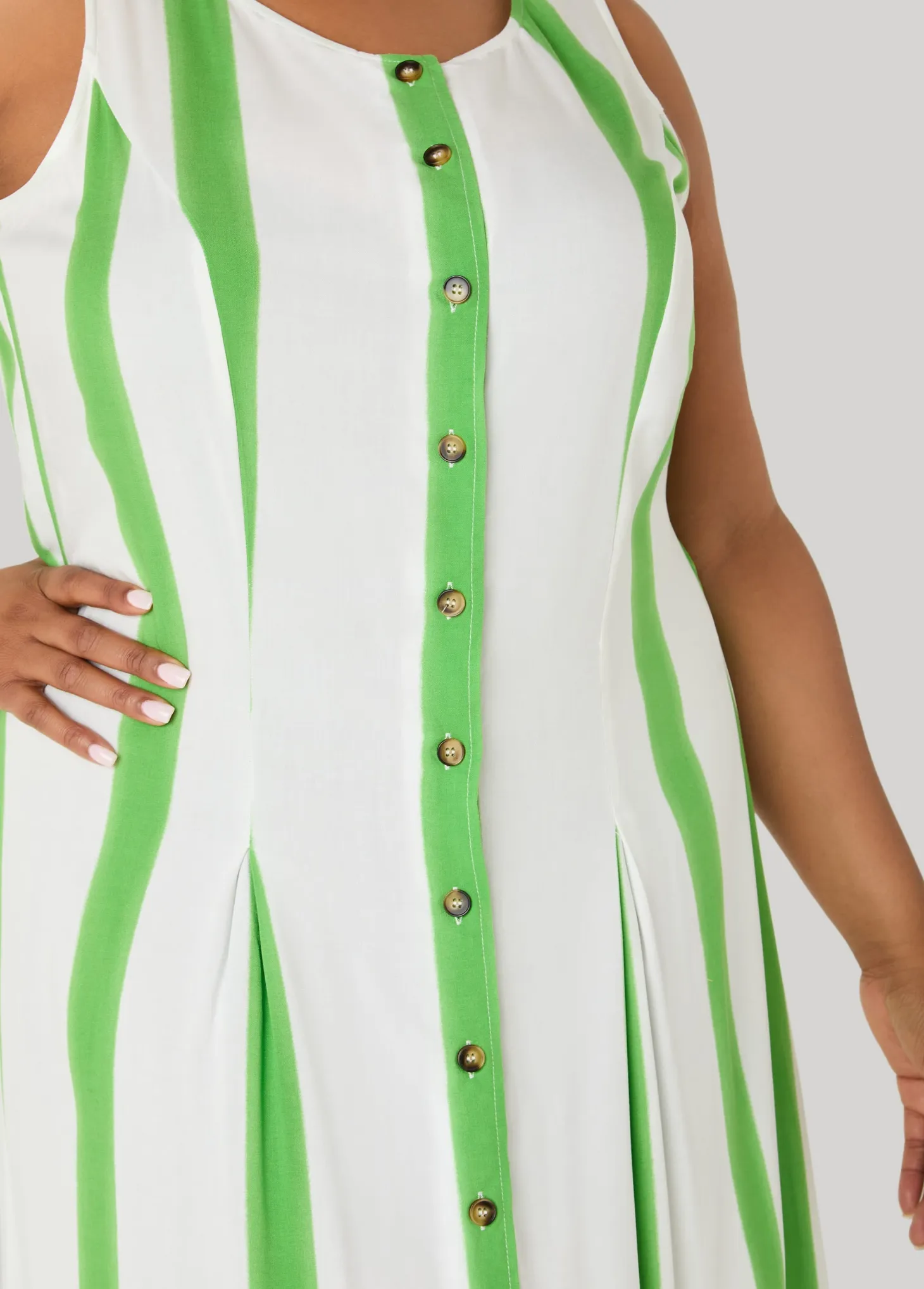 Striped Maxi Shirtdress