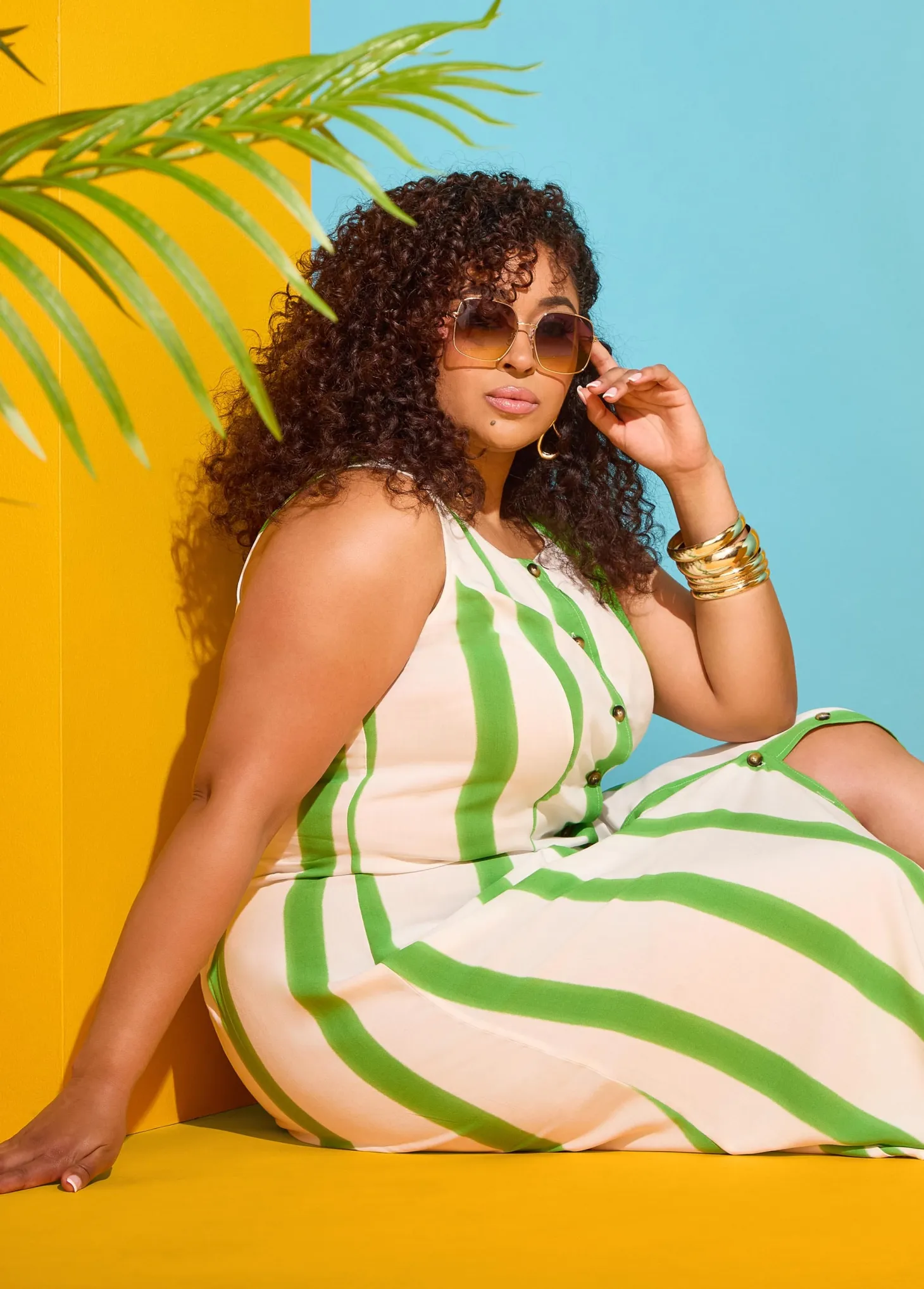 Striped Maxi Shirtdress
