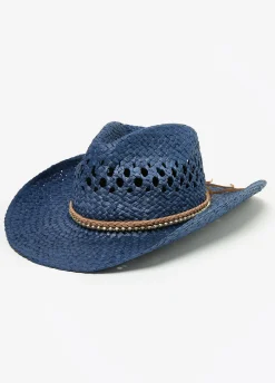 Studded Straw Cowboy Hat