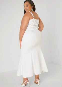 Sweetheart Denim Maxi Dress