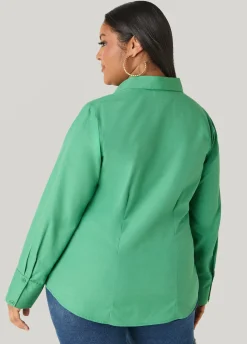 Tall Collared Cotton Blend Shirt