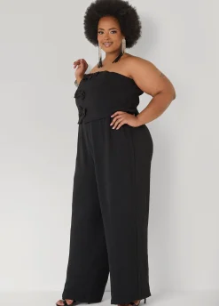 Tall Strapless Bow Embellished Jumpsuit