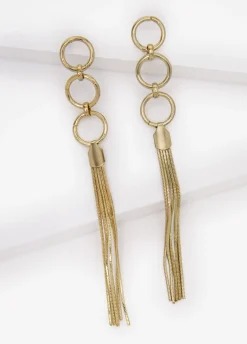 Tasseled Ring Earrings