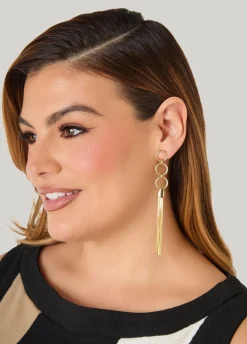 Tasseled Ring Earrings