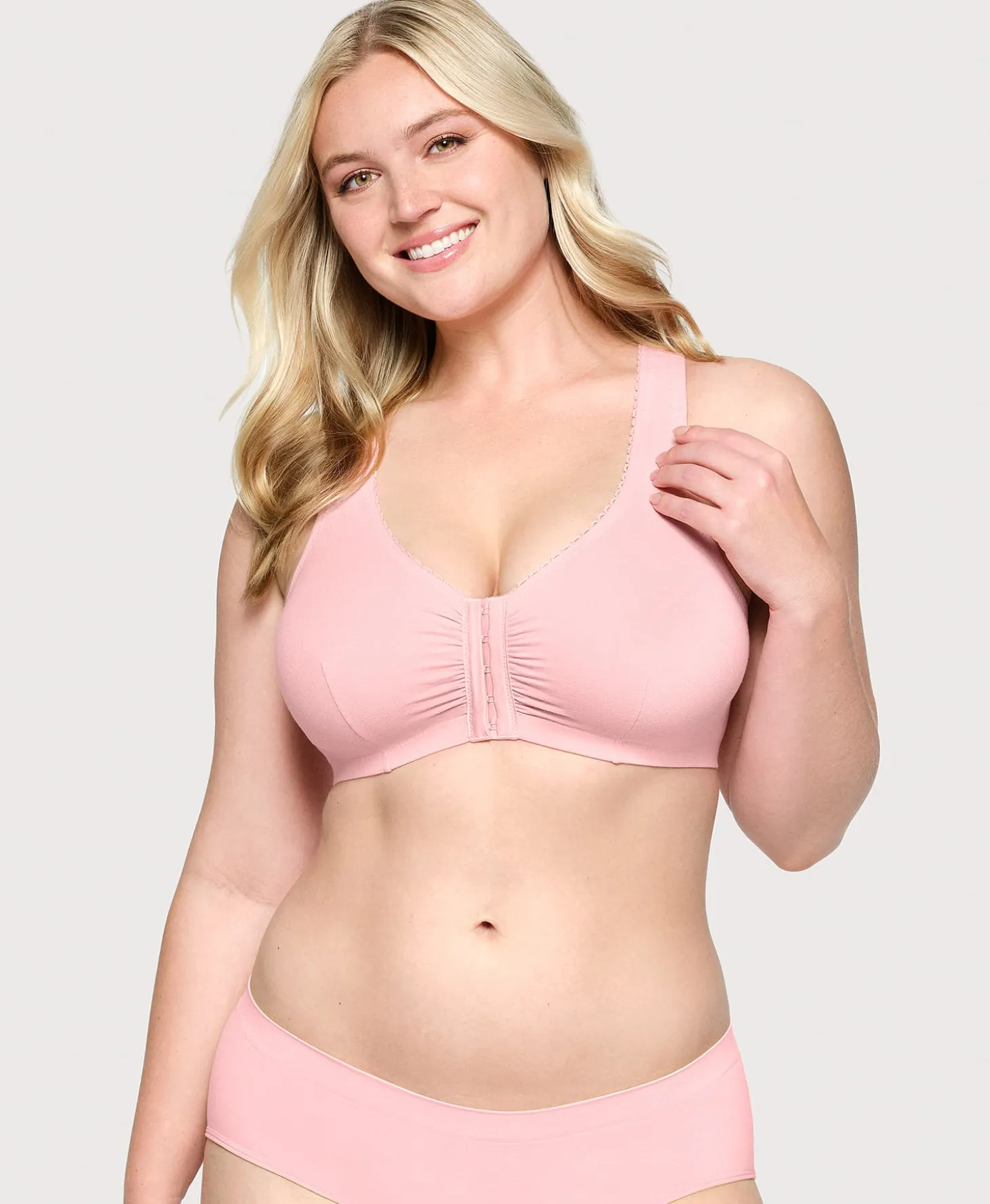 T Back Lace Panel Comfort Bra