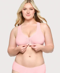 T Back Lace Panel Comfort Bra