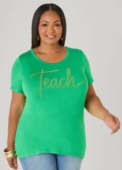 Teach Crystal Tee