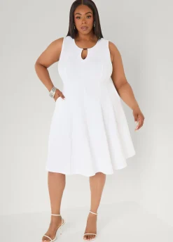 Textured A Line Dress