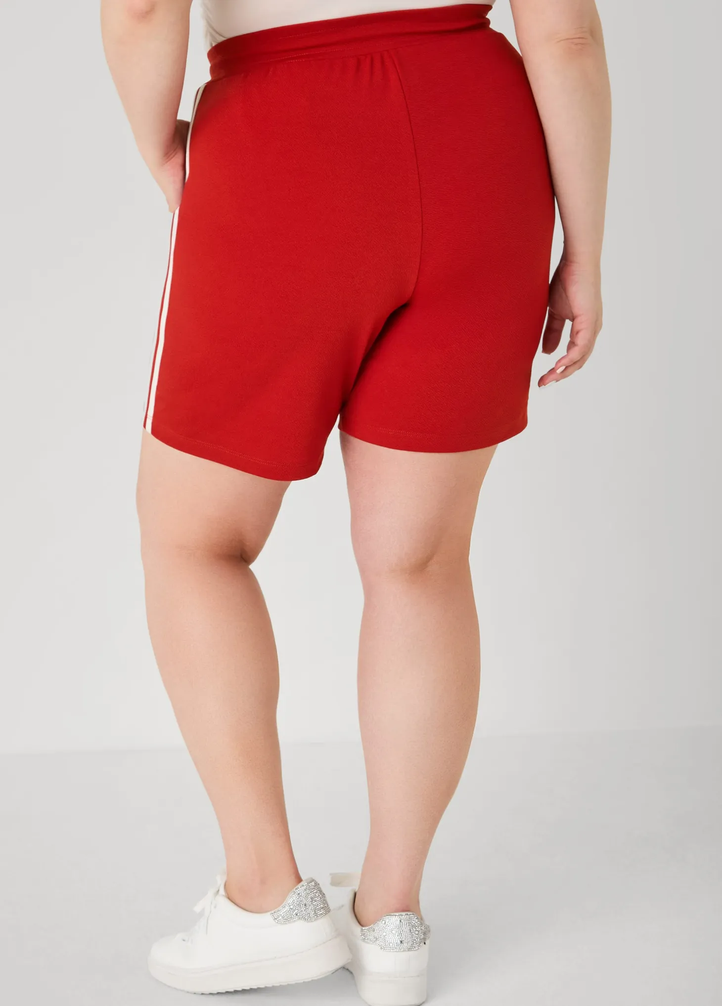 Textured Striped Shorts