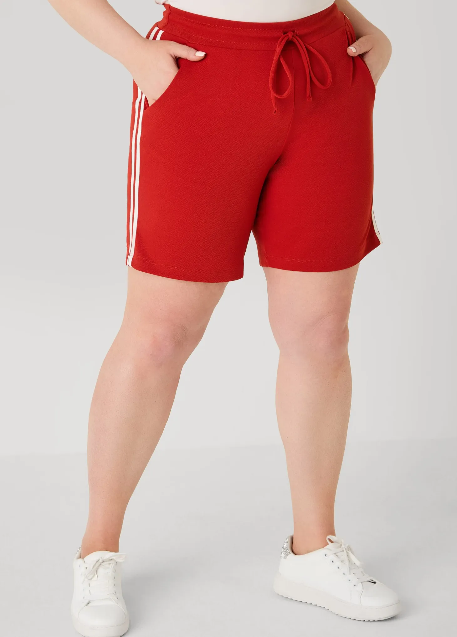 Textured Striped Shorts