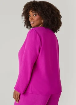 Textured Tie Front Jacket