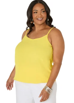 Textured V Neck Cami