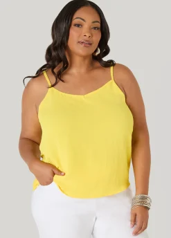 Textured V Neck Cami
