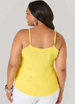 Textured V Neck Cami