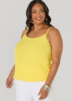 Textured V Neck Cami