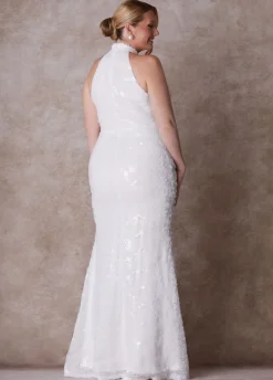 The Chloe Halter Wedding Gown