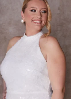 The Chloe Halter Wedding Gown