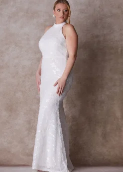 The Chloe Halter Wedding Gown