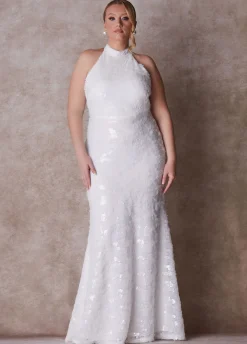 The Chloe Halter Wedding Gown