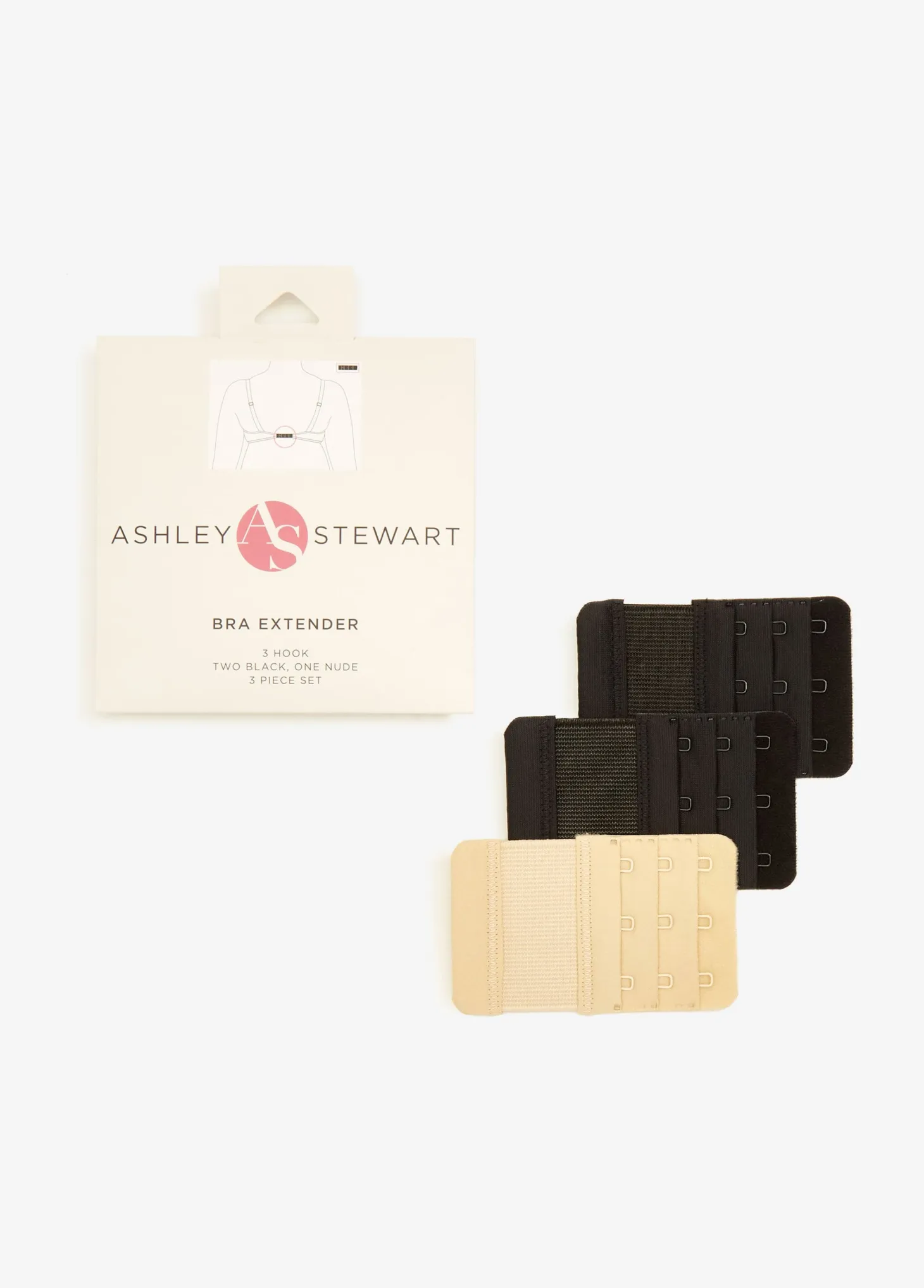 Three Hook Bra Extender Set
