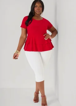 Tiered Peplum Top
