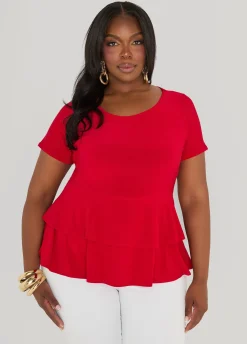 Tiered Peplum Top