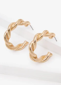 Twisted Hoop Earrings