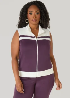 Two Tone Athletic Knit Vest