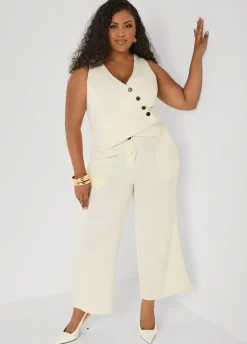 Vest Wide Leg Jumpsuit