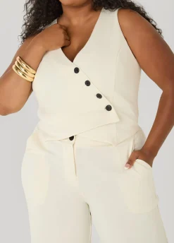 Vest Wide Leg Jumpsuit