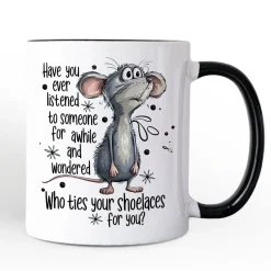 Who Ties Your Shoelaces Mug