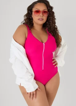 Zip Front Swimsuit