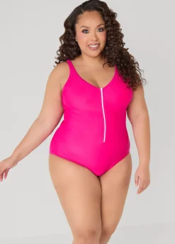 Zip Front Swimsuit